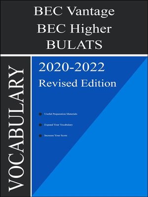 cover image of BEC Higher Vocabulary 2020 Edition